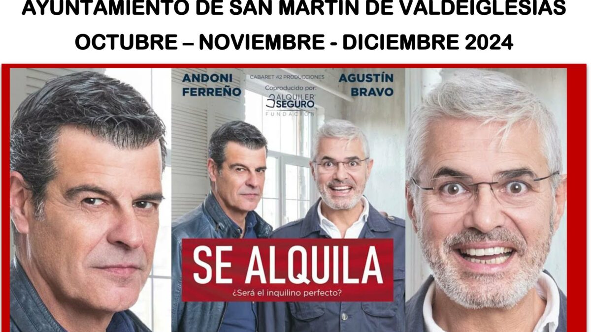 Cartel de la obra de teatro Se Alquila