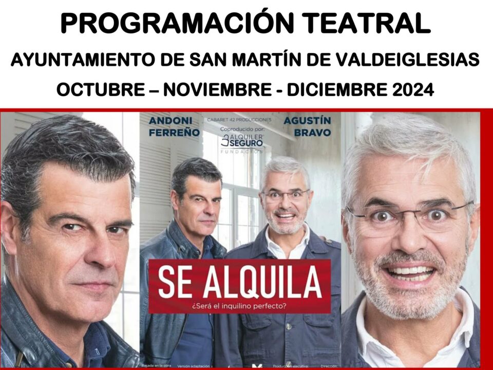 Cartel de la obra de teatro Se Alquila