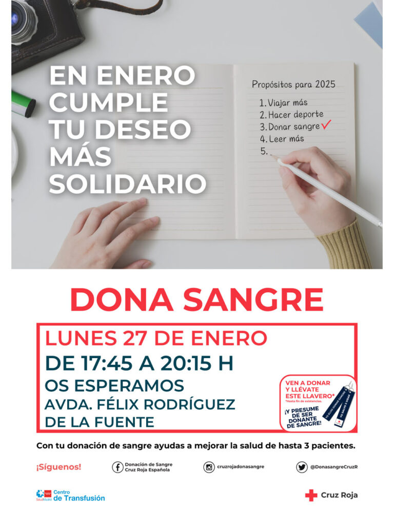 Cartel de donación de sangre